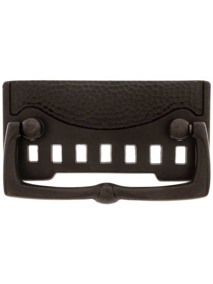 Roycroft Bail Pull with Back plate - 2 1/2 inch Center-to-Center In Oil Rubbed Bronze